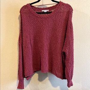 O'Neill Pink Crew Neck Sweater Soft Knit